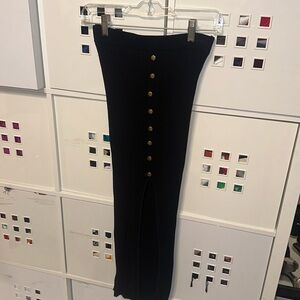 Black knit black skirt